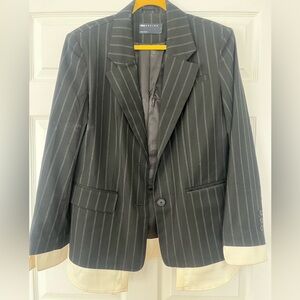 ASOS Design Oversized Pinstripe Blazer